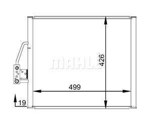 Condensador, aire acondicionado MAHLE AC 277 000S