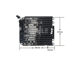 Condensador, aire acondicionado MAHLE AC 316 000S