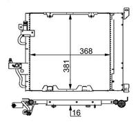 Condensador, aire acondicionado MAHLE AC 376 000S para ASTRA H (A04) 1.7 2004-