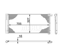 MAHLE ORIGINAL AC 425 000S Condensador, aire acondicionado