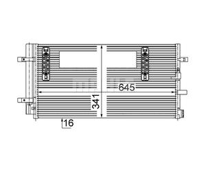 Condensador, aire acondicionado MAHLE AC 457 000S