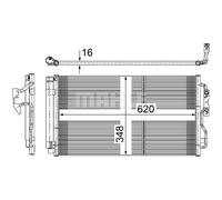 Condensador, aire acondicionado MAHLE AC 652 000S