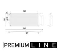 Condensador, aire acondicionado MAHLE AC 893 000P