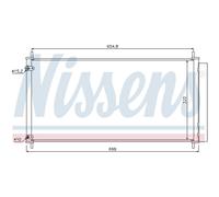 Condensador, aire acondicionado NISSENS 940036