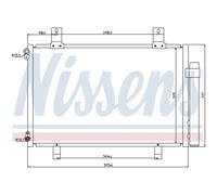 Condensador, aire acondicionado NISSENS 940057
