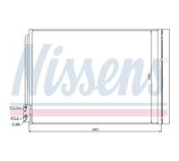 Condensador, aire acondicionado NISSENS 940110