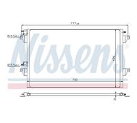 Condensador, aire acondicionado NISSENS 940153