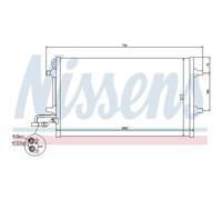 Condensador, aire acondicionado NISSENS 940154