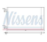 Condensador, aire acondicionado NISSENS 940184
