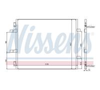 Condensador, aire acondicionado NISSENS 940201