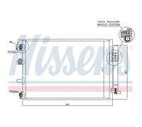 NISSENS 940222 Condensador, aire acondicionado