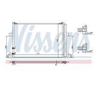 Condensador, aire acondicionado NISSENS 940225
