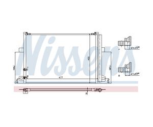 Condensador, aire acondicionado NISSENS 940225