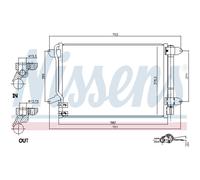 Condensador, aire acondicionado NISSENS 940238