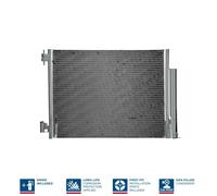 Condensador, aire acondicionado NISSENS 940321 para LOGAN II 1.6 2013-2016