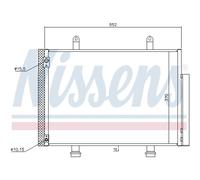 Condensador, aire acondicionado NISSENS 940356