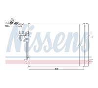 Condensador, aire acondicionado NISSENS 940398