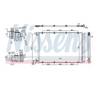 Condensador, aire acondicionado NISSENS 940432
