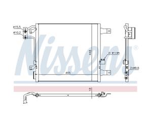 Condensador, aire acondicionado NISSENS 940441