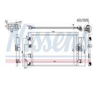 Condensador, aire acondicionado NISSENS 940463