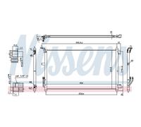 Condensador, aire acondicionado NISSENS 940557