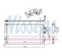 Condensador, aire acondicionado NISSENS 940590