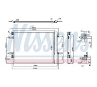 NISSENS 941091 Condensador, aire acondicionado