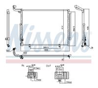Condensador del aire acondicionado R 134 a 941092 NISSENS para FORD ECOSPORT