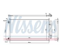 Condensador, aire acondicionado NISSENS 941152