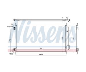 Condensador, aire acondicionado NISSENS 941152