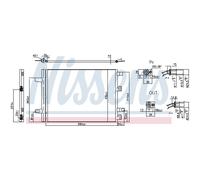 Condensador, aire acondicionado NISSENS 941194