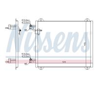 NISSENS 94584 Condensador, aire acondicionado
