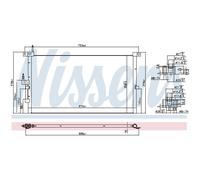 Condensador, aire acondicionado NISSENS 94718