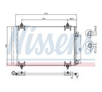 Condensador, aire acondicionado NISSENS 94826