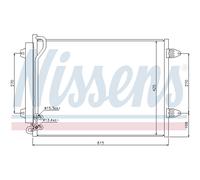 Condensador, aire acondicionado NISSENS 94831