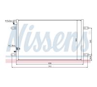 NISSENS 94854 Condensador, aire acondicionado