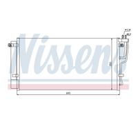 Condensador, aire acondicionado NISSENS 94992