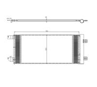 Condensador, aire acondicionado NRF 350452