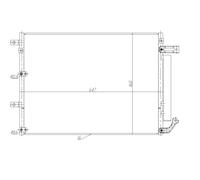 Condensador, aire acondicionado NRF 350485
