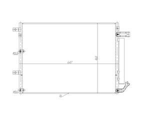 Condensador, aire acondicionado NRF 350485