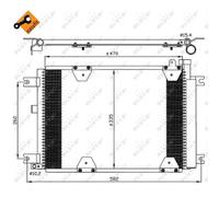 Condensador, aire acondicionado NRF 35580