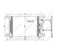 Condensador, aire acondicionado NRF 35772