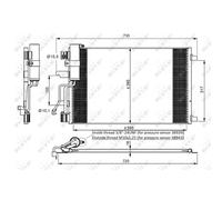 Condensador, aire acondicionado NRF 35975