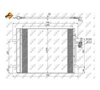 Condensador Aire Acondicionado NRF para Land Rover Freelander 2 Fa _ Lf _ Range