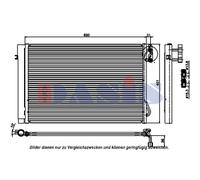 Condensador Aire Acondicionado para BMW 1er E87 3er E90