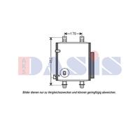Condensador Aire Acondicionado para Daihatsu Cuore VII L275_ L285_ L276