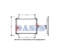 AKS DASIS Condensador Aire Acondicionado para Fiat Ducato Camión/Chasis 290