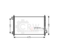 Condensador Aire Acondicionado Para Honda Accord VII Tourer 2.0 2.4
