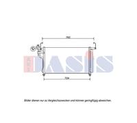 AKS DASIS 562039N Condensador, aire acondicionado