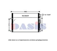 AKS DASIS Condensador Aire Acondicionado Para Jeep Commander XK Buick Electra